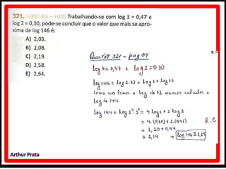 Caderno de atividades - logaritmo - módulo 5 - unidade 33 