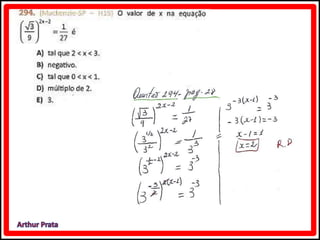 Caderno de atividades enem   módulo 4 equação exponencial