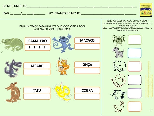 caderno de atividades pre escola i