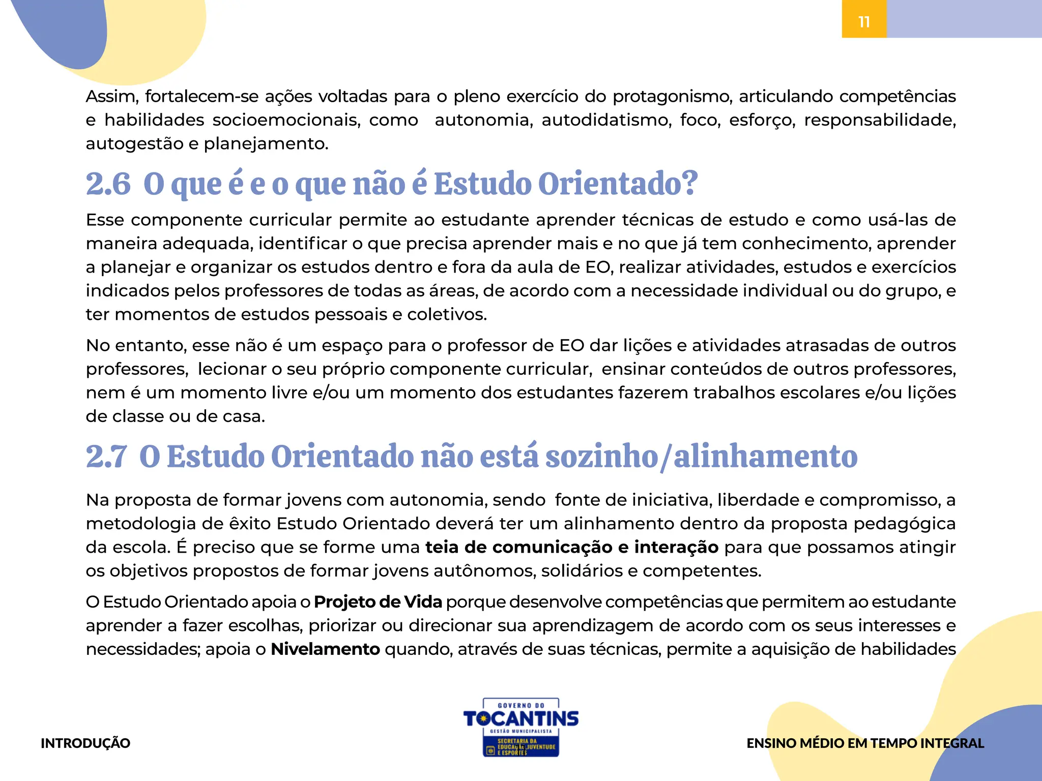 Caderno de Estudo Orientado para Ensino Médio | PDF