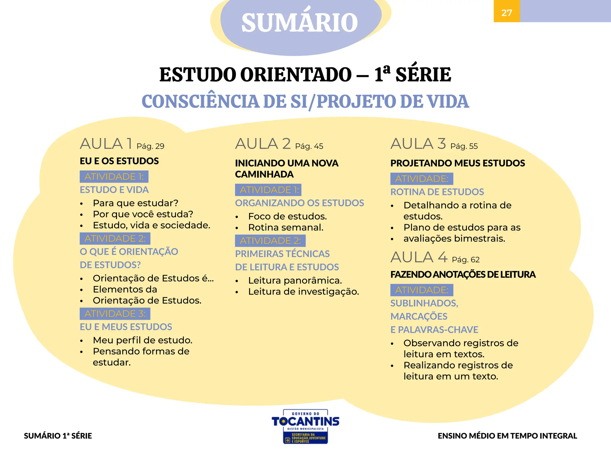 Caderno de Estudo Orientado para Ensino Médio | PDF