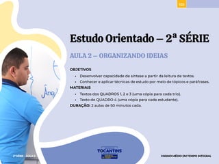 Caderno de Estudo Orientado para Ensino Médio | PDF