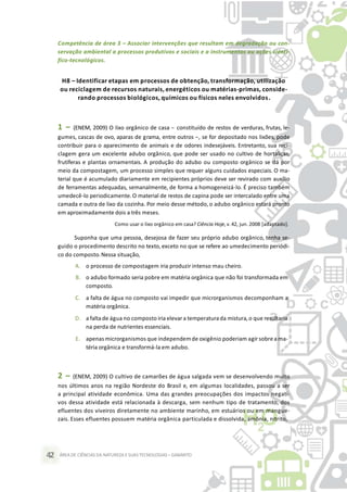 Caderno de exercícios de ciências da natureza e suas tecnologias | PPTX