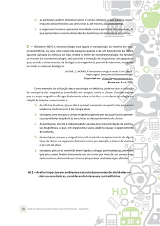 Caderno de exercícios de ciências da natureza e suas tecnologias | PPTX