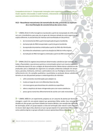 Caderno de exercícios de ciências da natureza e suas tecnologias | PPTX