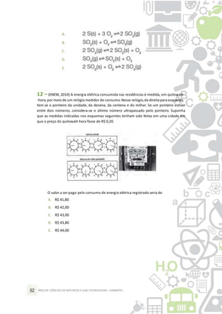 Caderno de exercícios de ciências da natureza e suas tecnologias | PPTX