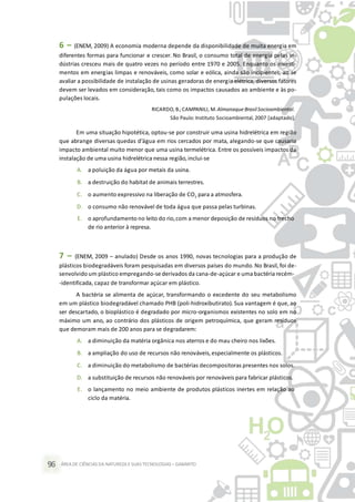 Caderno de exercícios de ciências da natureza e suas tecnologias | PPTX