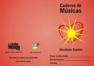 Caderno de músicas da aliança