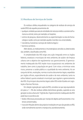 Caderno Educação Ambiental do Governo do Estado de SP - Resíduos ...