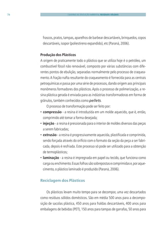Caderno Educação Ambiental do Governo do Estado de SP - Resíduos ...