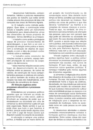 Caderno educação mst