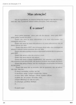 Caderno educação mst