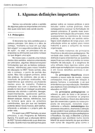 Caderno educação mst