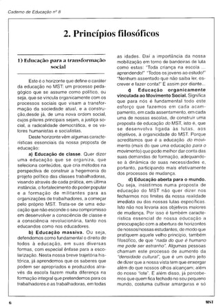 Caderno educação mst