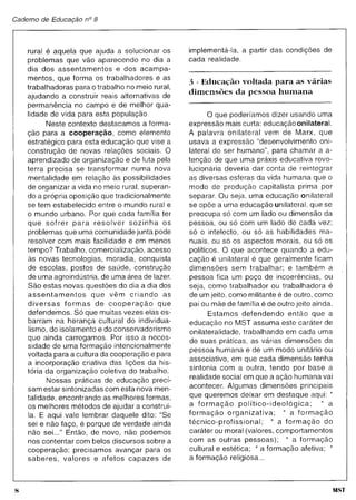 Caderno educação mst