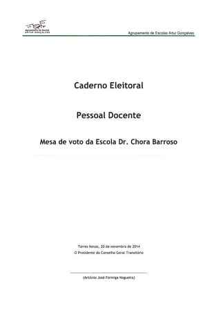 Caderno eleitoral docente cb