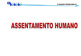 O NOSSO PROBLEMA É: 