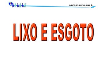 O NOSSO PROBLEMA É: 