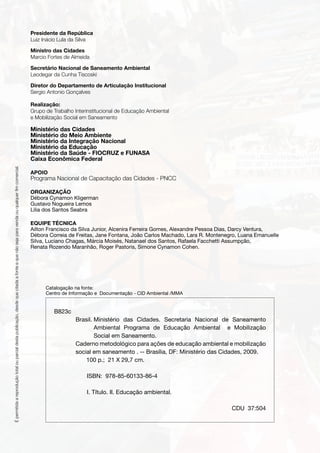 Caderno metodológico para ações de educação ambiental | PDF