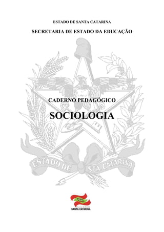ESTADO DE SANTA CATARINA
SECRETARIA DE ESTADO DA EDUCAÇÃO
CADERNO PEDAGÓGICO
SOCIOLOGIA
 