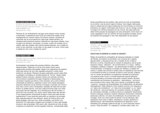 63
DIEGO MAURO MUNIZ RIBEIRO
Estudante de arquitetura da UFBA – Salvador – BA
Grupo de pesquisa Laboratório Urbano – PPG-AU/FAUFBA
diegomrib@gmail.com
Participante (RJ e SSA)
Partindo de um entendimento de lugar como espaço vivido, tocado
e explorado, a experiência que é fruto da vivência da cidade vai se
impregnando em nossos corpos. Da mesma maneira, camadas de
memórias vão se acumulando em cada lugar. Nesse sentido, me
interessa particularmente explorar intâncias em que essas cidades, vivas
na pele e na memória, conversam. Ou ainda, a partir do contato com a
cidade, falar das cidades mais íntimas dessas pessoas, ver a cidade do
outro no seu caminhar, no seu falar, no seu pesar e no sorrir. Como roçar
a cidade em mim com a cidade do outro?
DIEGO PEREIRA FLORES
Psicólogo, meste em psicologia, coletivo Olho do Boi Elísio – Rio de Janeiro-RJ
pereiraflores@hotmail.com
Participante (RJ e SSA)
Acotovelados nas janelas dos grandes edifícios, eles estão
dependurados. Observam a rua de cima esses corpos senis,
vagabundos privados das janelas. Vagam com segurança seu espírito-
olhar pelo terreno da via e das calçadas enquanto o corpo inerte
sobrevive nas alturas. Pássaros de asas quebradas a quem resta olhar
a paisagem convidativa ou amedrontadora do “lá fora”. Abaixo deles
passam ônibus coloridos, caixotes móveis com grandes números,
carros afoitos e pedestres-formigas intrigantes e desavisadas. Uma
correnteza inquieta que distrai a vista cansada, lava a alma solitária
urbanidade da distância, vigilantes a narrar uma cidade passageira
enquanto refrescam-se de motores e fumaças. A guimba voa e toca o
solo, seco como a boca. Amassada e repisada de rodas ela vira selo
branco no asfalto escuro, Com ela a saliva encontra lugar num chão
que quase não tem pegadas. Se a vizinhança já não se conhece, a
ponto de uma conversa, com quem narram estes seres das alturas?
O que experimentam extravasará de algum modo para além de seu
apartamento? E que caminhos percorrem os caixotes e as formigas
além daquela esquina? Aqui debaixo, dentro do ônibus tenho uma
janela alugada, mais que uma, várias acopladas, que divido com
estranhos. Por elas pesco imagens que sucedem no ritmo das freadas
bruscas e das arrancadas. Olho para o alto, deixando de mirar as lojas
e pessoas na superfície e encaro aquelas criaturas , emolduradas pelas
64
linhas arquitetônicas dos prédios. São pontos de vida na linearidade
do concreto, mas anunciam alguma tristeza. Sua imagem debruçada
sobra a cidade percorre alguns segundos do meu itinerário,um encontro
brevíssimo na viagem motorizada, eles ficam lá, mas os carrego comigo.
A imagem do indivíduo apartado em seu imóvel, sua caixa particular
afeta minha posição de passageiro da caixa ambulante. Como fazer um
corpo passageiro e sair do conforto de suas posições privadas, tornar-
se superfície de passagem e não mero espectador do que passa?
EDUARDO ROCHA
Arquiteto, urbanista, especilista em patrimônio cultural, mestre em educação, doutor
em arquitetura – Professor UFRG – Pelotas - RS
amigodudu@pop.com.br
Participante (RJ)
ARQUITETURAS DO ABANDONO OU LUGARES DA LIBERDADE?
Relato de experiência cartográfica de pesquisa realizada na cidade
de Pelotas, ao extremo sul do Brasil, num conjunto de 4 lugares
abandonados: o Shopping Praça XV, o Castelo da XV, a Fábrica
Brahma e a ponte. Arquiteturas em estado de abandono sob as quais
traçamos mapas – labirintos – de acontecimento. É o corpo – edifício
e biológico, material e imaterial – que abandonado se liberta na cidade
contemporânea. O shopping é ocupado por artistas e a cidade vira
rizoma; o castelo dos sonhos é cenário para um espetáculo dos horrores
e movimenta-se entre um ritornelo do terror e outro da paz; a fábrica
vira um campo de paintball e os jogadores-nômades se aventuram
nos espaços entre muros; e a ponte esquecida suporta pêndulos
humanos situados na fronteira onde está o próprio sentido. Mundos
coexistentes nas fronteiras do abandono – espinosianos – da troca e
dos encontros entre corpos. Mas como pensar a consistência deste
“conjunto” composto de singularidades, de multiplicidade, de elementos
heterogêneos? Gilles Deleuze e Felix Guattari invocam com frequência
um “plano de consistência”, um “plano de composição” ou um “plano
de imanência”, para acompanhar as conexões variáveis, as relações
de velocidade e lentidão, a matéria anônima e impalpável, dissolvendo
formas e pessoas, estratos e sujeitos, liberando movimentos, extraindo
partículas e afectos. Um plano de proliferação, de povoamento e de
contágio. Tudo com certo poder de afectar e de ser afectado. Não
separando mais corpo e objeto, arquitetura e usuário, abandono e
abandonnique, mas entendendo arquiteturas do abandono como
entidades que carregam potência de agir, ou como Espinosa mesmo
coloca: “força de existir”. É o sagrado e o profano lado a lado. Um
 