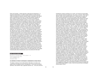95
Flávio de Carvalho, e vestia segundo a descrição de Sangirardi Jr., a
seguinte indumentária: um saiote, blusão dividido em tiras verticais,
meias reticuladas de bailarina, grande chapéu e sandálias. Dias depois
exibiu novamente seu new look no Clube dos artistas e Amigos da
Arte e ainda no mesmo ano escreveu uma série de 39 artigos no
Diário de São Paulo intitulado A moda e o novo homem. Conforto
parece ser uma grande preocupação do traje de verão, todavia outros
aspectos do tipo técnicos e psicológicos também estavam presentes
na concepção da roupa: “a gola em redor do pescoço é apenas um
substituto do colarinho. Pode ou não ser usada, mas não chega a
apertar ou incomodar o pescoço, nem impedir a circulação. Tem uma
finalidade psicológica, de ponto de apoio, para evitar a inferioridade
quando ele passa por aí”. A roupa, a deriva de Carvalho facilmente
pode ser, e foi chamado de “loucura”, ele defendeu também nos anos
de 1950 que os loucos, os tipos marginais da rua, eram os criadores
da grande moda. Ainda nos seus laboratórios, percebeu que as formas
curvilíneas fecundantes como chamou estavam associadas à alegria
de viver e pensava a moda como gráficos de sobrevivência, mostrando
as ansiedades e as privações de um futuro, sendo nas artes plásticas
e na moda que os desejos de sobrevivência do homem se apresentam
graficamente marcados. Décadas se passaram, as cidades mudaram,
os corpos seguiram a mesma dinâmica e, consequentemente, também
a moda. Na Salvador do século XXI, o uso repetitivo das calças justas
de cintura baixa já faz aparecer uma interferência na região dos quadris,
modificando, sobretudo, o corpo da mulher, possível de ser visto na
observação daqueles que transitam na cidade, evidenciando a roupa
como transformadora e diretamente relacionada com as dinâmicas da
cidade. As indagações sugeridas por Carvalho estariam ainda na pauta
do dia? Qual seria a roupa do homem deste tempo já denominado de
modernidade tardia? É possível pensar um estilo ideal para uma cidade
marcada pelas altas temperaturas e que vive euforias de três dias?
MARIA CAROLINA BARBALHO
Mestranda em Psicologia UERJ – Rio de Janeiro – RJ
Grupo de pesquisa Entre redes
maria.nystal@gmail.com
Participante (SSA)
NA COMPANHIA DO PARKOUR: CONTRADIÇÕES E (RE)INVENÇÕES DO ESPAÇO PÚBLICO
“É sábado, estamos na Av. Chile (Centro, Rio) este é um treino com
quase todos os atletas da Voltz. Dia especial, H. trouxe não só câmera
(sempre), mas também tripé, capacete-suporte, etc... Como de costume,
96
empilhamos nossas mochilas em um canto. Um homem de meia idade
que a princípio somente passaria por nós, pára e comenta: ‘Olha, fiquem
atentos. Estão vendo aqueles garotos ali?’, aponta para um grupo de
cinco meninos sentados num ponto de ônibus. Mas hoje é sábado...
Centro da cidade vazio, crianças aparentemente sem adultos por perto,
estão mal vestidas. Isso permite rapidamente julgar: ‘meninos de rua’,
em todas as implicações da expressão. O homem continua, quando
olhamos na direção apontada: ‘Eles estão dizendo ali que vão pegar
as coisas de vocês. Ó, tô avisando aí para vocês não darem mole.’ Vai
falando, continuando a descer as escadas. A resposta vem rápida: ‘Ah,
deixa eles tentarem. Quero ver!’, riem. H., meio corpo virado na direção
dos meninos, olha-os entre o humor e o desafio, diz ‘A gente pega eles
rapidinho! Deixa eles tentarem.’ Falando para mim, conta: ‘Ih, várias
vezes a gente já salvou gente desses roubos. Na Lapa, corremos atrás
do menino que tinha pegado a bolsa do gringo.” Isto está registrado no
diário de campo, prévia de uma etnografia sobre a prática do parkour
no Rio de Janeiro. Disparado, o pensamento se faz primeiro sobre a
distância confortável entre onde os praticantes deixam suas mochilas
e onde efetivamente ficam. Minha hesitação lá no início em me apartar
mais de um metro de ‘meus pertences’ e a observação desse senhor
contrapostas à tranqüilidade de seis metros dos praticantes nos
alertam que essa distância, de fato, é negociada com a cidade, efeito
da construção de articulações entre corpos, ‘bens’ e rua. A segunda,
variante daquela, seria um desafio à versão da rua como lugar do perigo.
Não é negado o exercício de poder e de hierarquias, mas que outras
possibilidades se insinuam na reocupação do espaço público pelos
meninos-Zona-Sul? Uma reflexão possível, se partimos da questão
do que PODE esse corpo de praticante de parkour quando se articula
à cidade, seria: pode não temer. Bio-política, é a potência de corpos
impedindo que, segundo modo de subjetivação dominante, mentes
reajam muito rapidamente em conclusões sobre a situação-ameaça;
causando impasse no determinismo histórico entre quem caça e quem
é caçado; afastando-se do registro do medo onde a assimetria está bem
estabelecida, os pólos, bem conhecidos... Será que podemos esperar
que se abra espaço para novas testagens, reconfigurações dessas
extremidades tidas como absolutas? O corpo-experiência suscita a
emergência da polis como espaço das contradições, certamente. Faz-
se interessante acompanhar vagarosa e vigorosamente, essa urdidura.
Para tanto, precisamos sobretudo de um corpo. Não como alternativa
idílica nas práticas corporais, mas como imper-ativo epistemológico.
Como podemos recriar uma corporeidade acadêmica que não seja mais
uma VERBOrragia SOBRE o corpo, mas leve sua premissa de afetação/
diferenciação a serio?
 