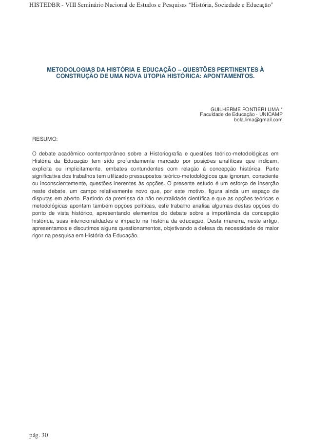 Artigo de pedagogia