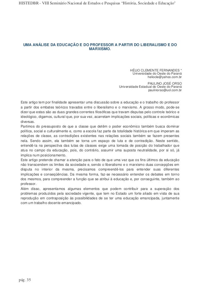 Artigo pedagogia