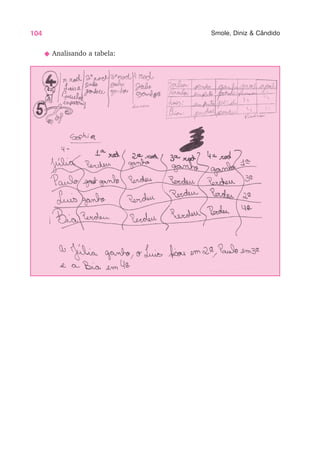 104 Smole, Diniz & Cândido
N Analisando a tabela:
 