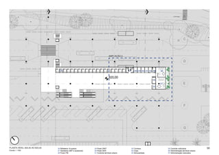 AMPLIAÇÃO 3




                                  26                                                            27      28 29 30 31 32 33   36

                                                                                  820,00
                                                                                                                       34
                                                                                                                            37
                                                                                                                       35




PLANTA NÍVEL 820,00 AO 823,00   26 Bilheteria 19 postos           29 Posto DNIT                      32 Correios                 35 Controle rodoviária             56
Escala 1 / 500                  27 Sanitários (M/F e acessível)   30 Posto DER                       33 Copa                     36 Administração terminal urbano
                                28 Posto PM                       31 Controle terminal urbano        34 Almoxarifado             37 Administração rodoviária
 