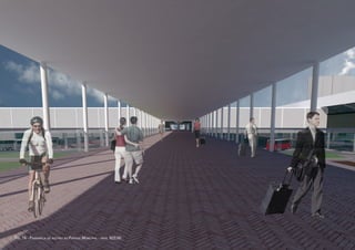 Fig. 79 - Passarela de acesso ao Parque Municipal - nível 823,50
 