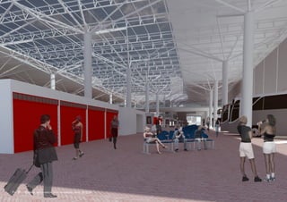 Fig. 81 - Terminal rodoviário - área de espera - nível 816,50
 