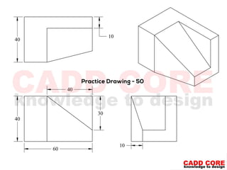CAD Exercise Drawing | PDF
