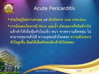 Inflammatory
Heart Disease
13/10/59POLICE NURSING COLLEGE 67
 