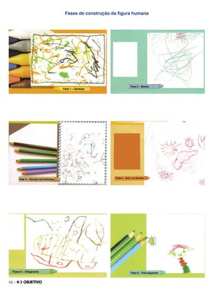 16 –
Fases de construção da ﬁgura humana
 