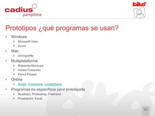 Prototipado: Cómo representar la interacción