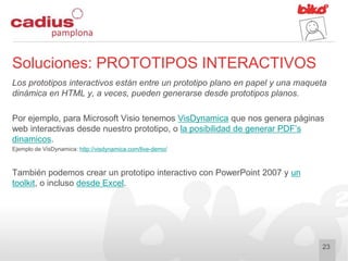 Prototipado: Cómo representar la interacción