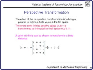 44
National Institute of Technology Jamshedpur
Department of Mechanical Engineering
 