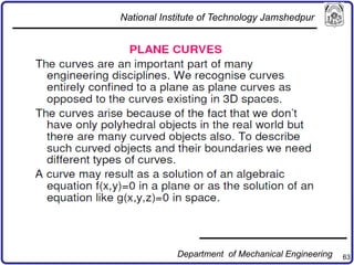 63
National Institute of Technology Jamshedpur
Department of Mechanical Engineering
 