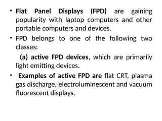 Fpdm Display Display Devices and Output Devices in CAD subject.pptx