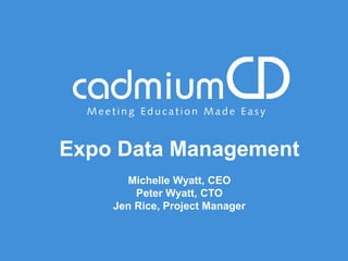 Expo Data Management 
 

 