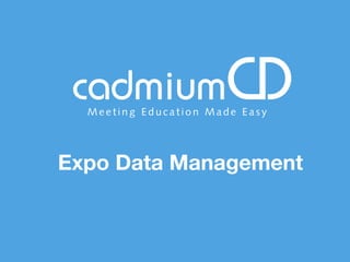 Expo Data Management 
 

 
