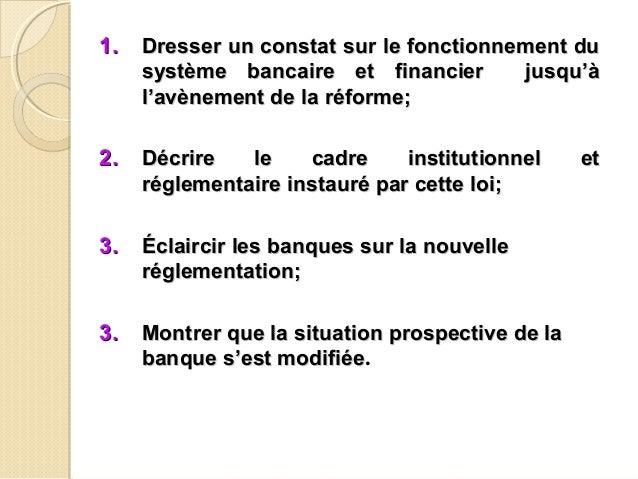 Cadre reglementaire