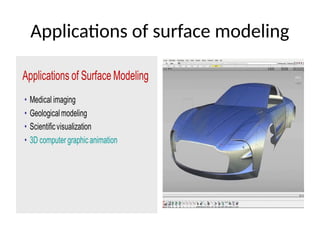 CAD UNIT II - SURFACE MODELING.pptx CAD CAM | PPTX