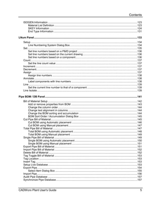 Cad worx plant user guide | PDF