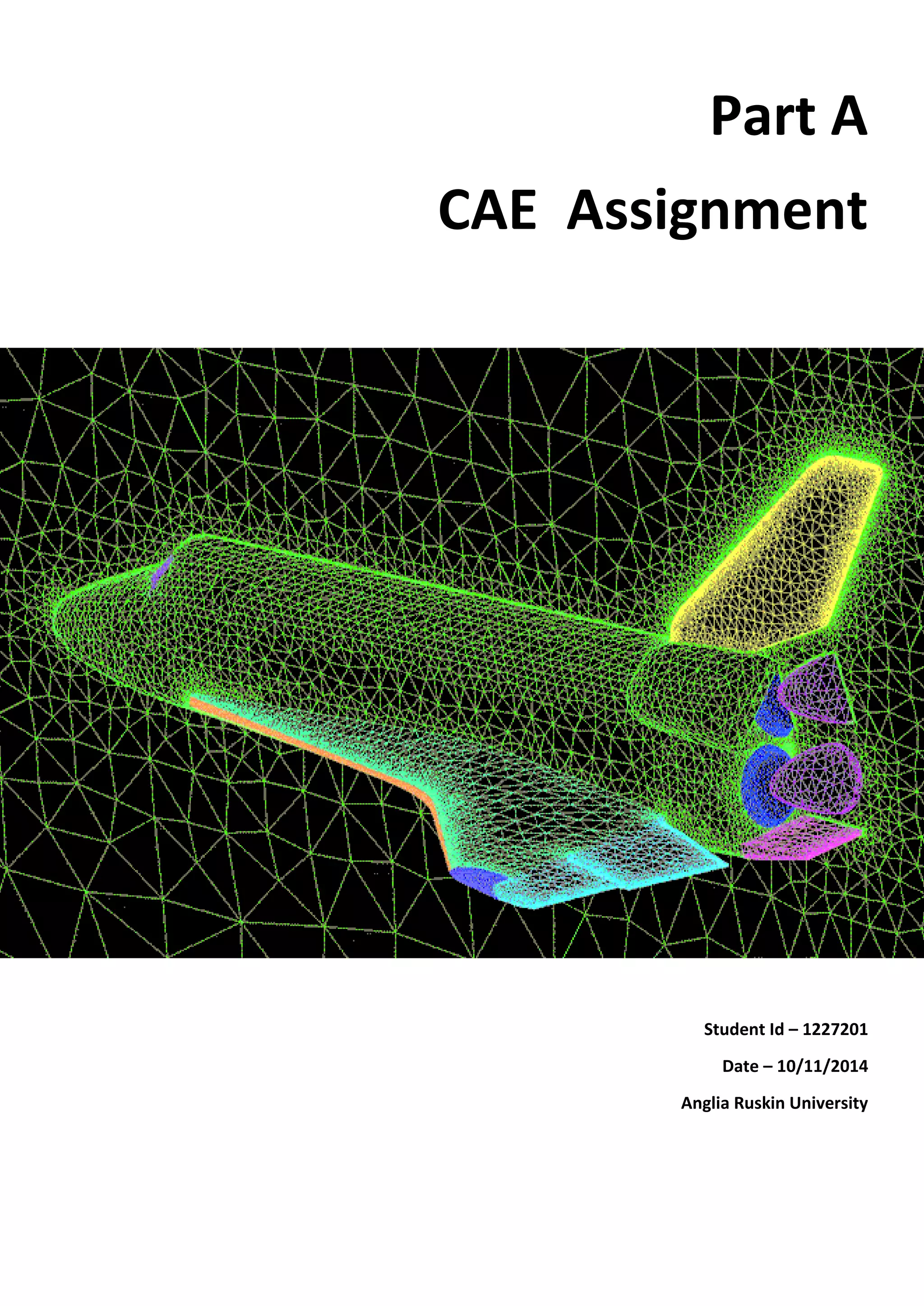 Part A 
CAE Assignment 
Student Id – 1227201 
Date – 10/11/2014 
Anglia Ruskin University 
 