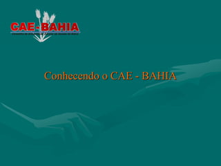 Conhecendo o CAE - BAHIA
 