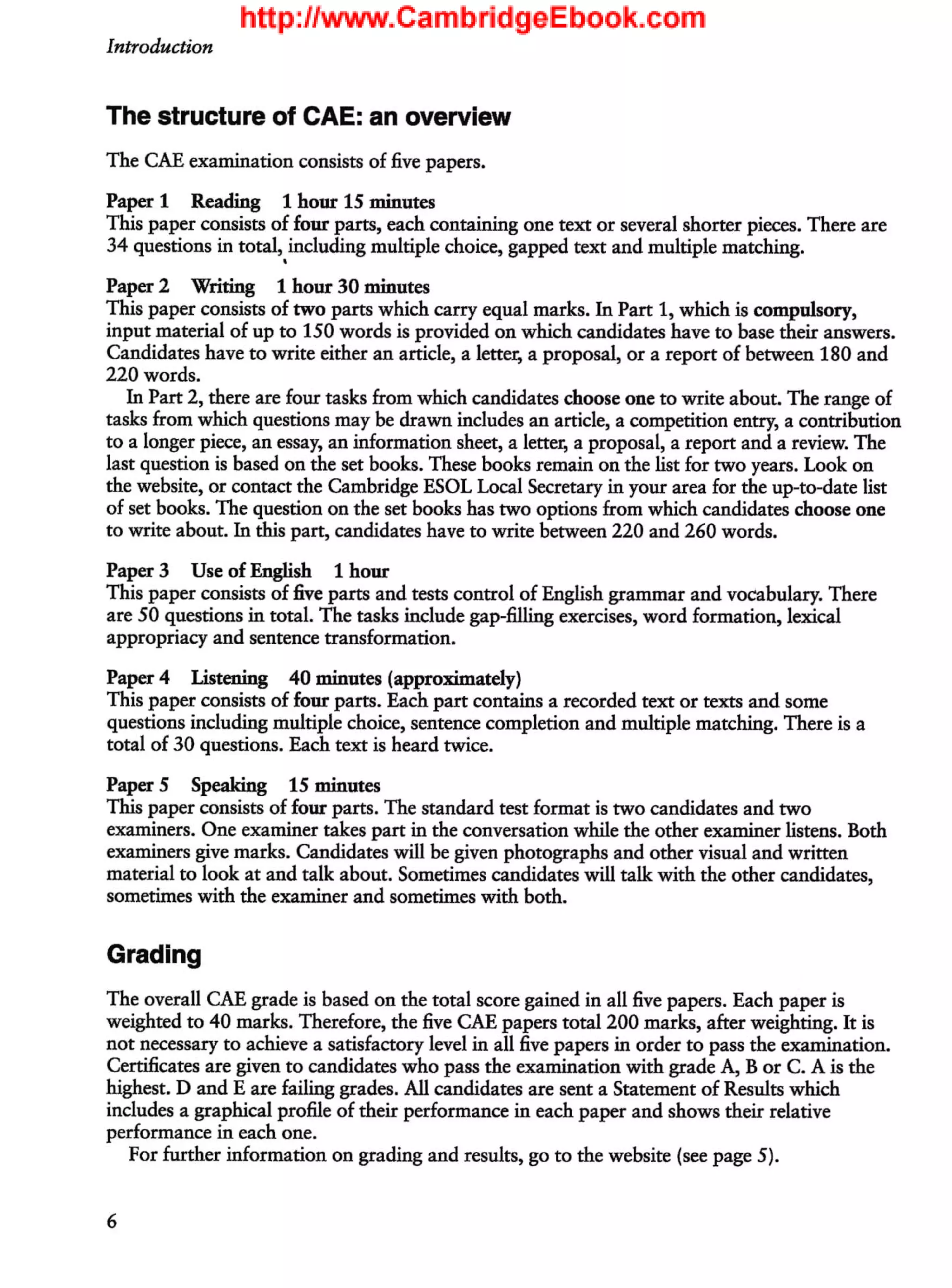 Cae cambridge certificate in advanced english 2