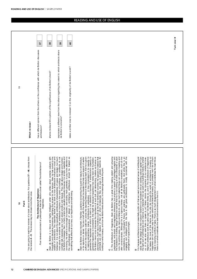 CAE Exam Fragen