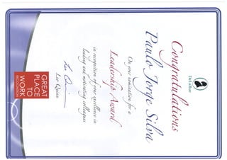 Leadership Award 2007